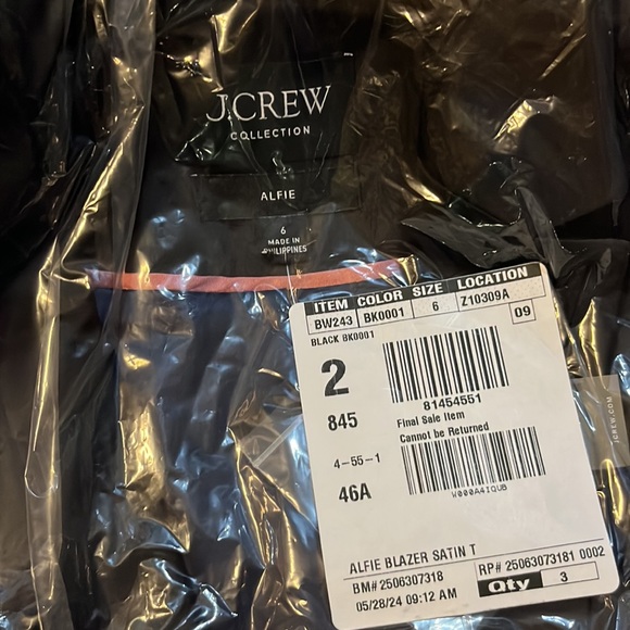 J.Crew Collection Alfie satin blazer - Picture 12 of 13